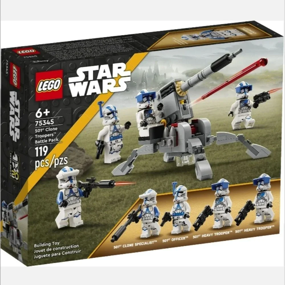 Lego 75345 Star Wars 501st Clone Troopers Battle Pack Building Toy Set 119‎ pcs